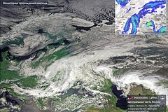 Роскосмос показал заснеженную столицу со спутников